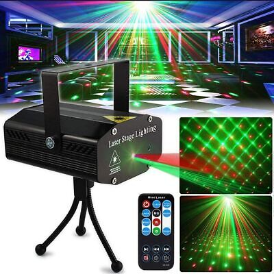 Mini LED Laser Projector Stage R&G Lighting Disco Party Club KTV Remote Control • 25.59£