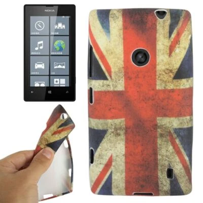 Custodia TPU Protettiva Per Nokia Lumia 520 Inghilterra - Immagine 1 di 3