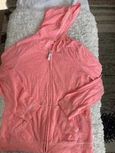 Old Navy girls sz. 14 lightweight pink zip up washed hoodie. Cute, comfortable - Picture 1 of 8