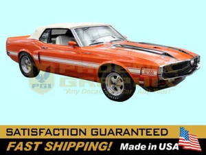 1969 1970 Mustang Shelby GT500 MidBody Reflectve Decal Stripe KitShelby Licensed - Picture 1 of 1