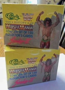 (2) 1990 CLASSIC WRESTLING SETS - SERIES 2 WWF SEALED HOGAN MACHO TRUMP - Picture 1 of 3