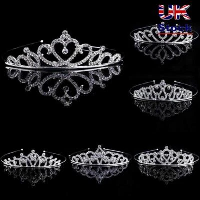 Rhinestone Bride Hair Accessories Queen Princess Crown Crystal Wedding Tiaras