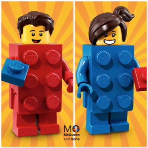 LEGO 71021 Series 18 MINIFIGURES Brick Suit GUY #2 & GIRL #3 CMF Factory-Sealed