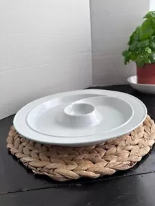 White Porcelaine Veggie Serving Platter,Chips Serving Platter,CHINA - Picture 1 of 10