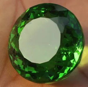 Round Cut Faceted Large Green Peridot 191.90 Ct. Loose Gemstone For Ring Pendant - Picture 1 of 7