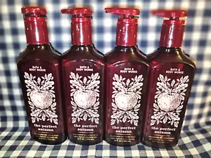 NEW 4-Pack THE PERFECT AUTUMN Cleansing Gel Hand Soap 8 oz Bath & Body Works - Picture 1 of 1
