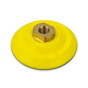 Almohadilla de respaldo flexible de 4" con eje de latón 5/8-11 - Imagen 1 de 3