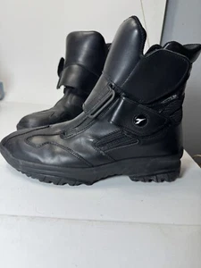 Diadora Veratex BlackLeather Motorcycle Boots Size 10 (US)  8 (UK) 44 (EUR) - Picture 1 of 16