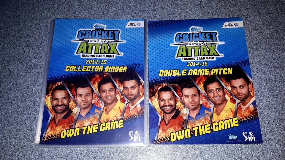 Topps Cricket Attax 2014/15 Pepsi IPL JUEGO COMPLETO y carpeta Foto 1 de 4