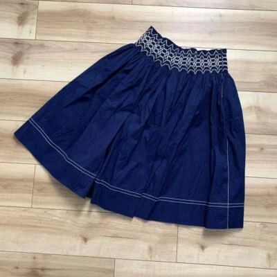 Falda acampanada Prada azul algodón nailon para mujer talla 38 de Japón usada - Imagen 1 de 4