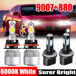 6X FOR Pontiac Grand Prix 1997-2003 6000K LED Headlight + Fog Light Bulbs Combo - Picture 1 of 17