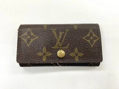 Authentic LOUIS VUITTON Monogram Multicles 4 Key Case M62631 Brown As is - Image 1 of 4
