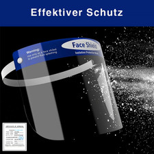 Face Shield 3d Gesichtsschutz Schutzvisier Anti Spuck Kunststoff Schutzmaske