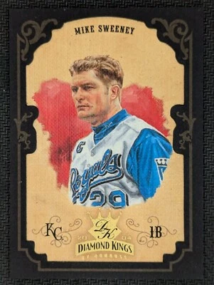 Mike Sweeney ENMARCADO NEGRO SSP #ed 20/25! Donruss Diamond Kings 2004! ¡Reales! Foto 1 de 2