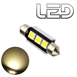 1 Ampoule navette c10w 41 mm 41mm 3 LED SMD 4300K Habitacle Plafonnier Plaque - Imagen 1 de 1