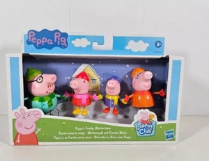 New in Package Peppa Pig Peppa’s Family Wintertime Hasbro Peppa Pig 4 Figures - Picture 1 of 1