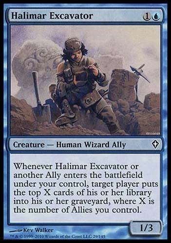 4x Halimar Excavator Worldwake MtG Magic Blue Common 4 x4 Card Cards - Image 1 of 1