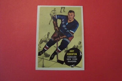 1961 62 Topps Hockey Card #55 Andy Hebenton Card New York Rangers - Image 1 of 4