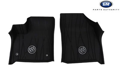 2018-2024 Buick Enclave Front All Weather Floor Liners 84522812 Ebony w/ Logo OE - Image 1 of 4
