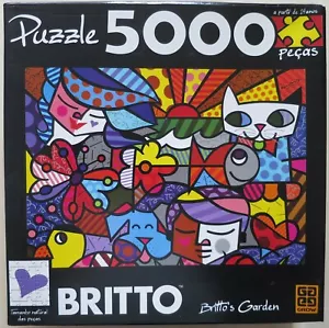 Romero Britto's Garden 5000 pcs Puzzle 97x137cm 3 x 4.5 ft LImited Edition Rare - Picture 1 of 2