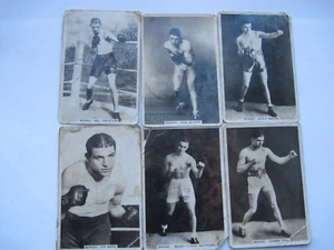 BOXING CIGARETTE CARDS - Senior Service Collection x 6 - Picture 1 of 8