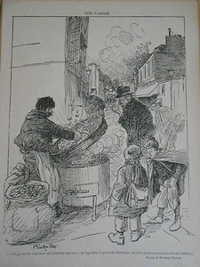 Karikatur 1906 - Der Maronenhändler - Bild 1 von 1
