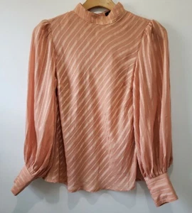 Lulus Long Sleeve Open Back Blouse Size Medium - Picture 1 of 5