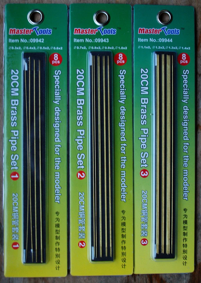 (GP ab 1m=€2,74) Master Tools 09942 Trumpeter Messingröhrchen zur Auswahl