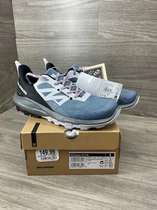Salomon Outpulse GTX Running Shoes Sneakers Womens Size 9.5 Blue Pink Trail - Picture 1 of 5