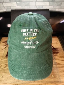 GEN X UNRESTORED Green 1960s Trucker, Gimme Hat, Cap, COTTON, FEED Hat- - Picture 1 of 7