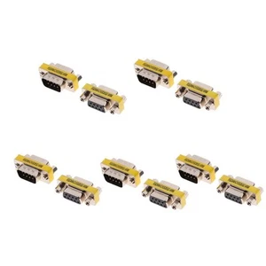 10 Stücke Mini DB9 Stecker Stecker/Buchse Buchse stecker Adapter Gender Changer - Afbeelding 1 van 6