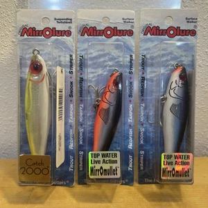 3- Packs of Mirrolure Lures, 1-20MR CFPR, 1-16MR 808 & 1-16MR 21. New - Picture 1 of 3