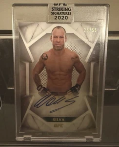 Wanderlei Silva 2020 Striking Signatures Auto 26/55 UFC - Picture 1 of 3