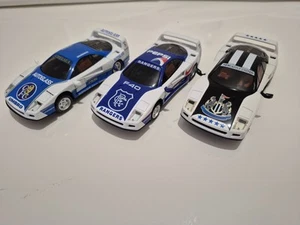 LOTE 3 COCHES SCALEXTRIC FERRARI F40 TEAM FOOTBALL UK.NUEVOS - Imagen 1 de 14