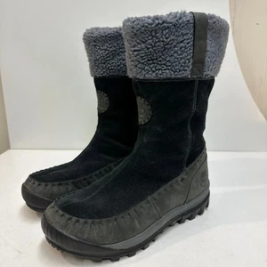 SEHR GUT Timberland Mount Holly schwarz grau Wildleder wasserdicht Reißverschluss Winterstiefel 9 - Bild 1 von 13