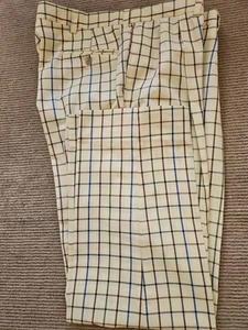 Charleston Khakis Bright Tattersall Bundfaltenhose Gr.36x31 - Bild 1 von 7