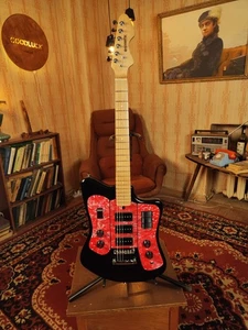 Guitarra Eléctrica Estilo Formanta URSS De Colección Rara Exclusiva Efecto Pelusa Jaguar - Imagen 1 de 12