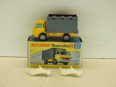 LESNEY MATCHBOX SUPERFAST NO37 DODGE CATTLE TRUCK EXCELLENT BOXED (L746) - Image 1 of 4