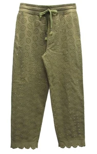 Fenty Puma By Rihanna Womens Die Cut Embroidered Pants, Olive Branch, Size S - Picture 1 of 4