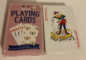 Carte da gioco giganti 52 carte + 2 Jokers Giant Card Factory Professor Puzzle - Foto 1 di 16