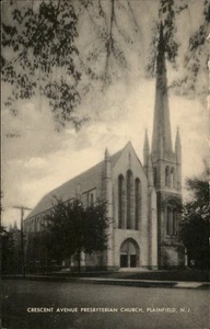 Plainfield,NJ Presbyterian Church Local View Post Card Union County New Jersey - Picture 1 of 2