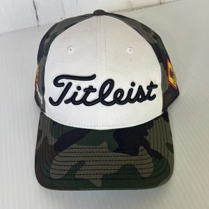 Titleist Golf Cap Mens O/S Strap Back Green Camouflage White Tournament Promo - Picture 1 of 9