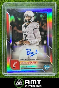 2025 Bowman Chrome University Brendan Sorsby Prospect Auto Refractor 226/299 - Picture 1 of 3