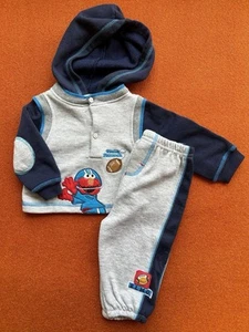 2008 Sesame Street Elmo Football Track Suit Boys Outfit Size 6-9 Months SEE PICS - Bild 1 von 16