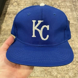 Vintage Kansas City Royals Youngan Drew Pearson SnapBack Hat Cap MLB Sof’ Bill - Picture 1 of 11
