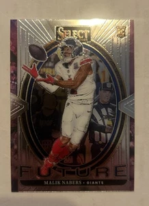 2024 Panini Select Malik Nabers Rookie Inserto Futuro #2 Giganti RC - Foto 1 di 2