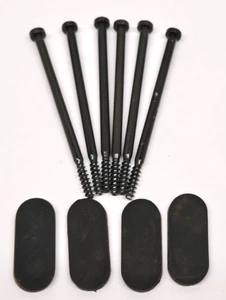 Original Xbox Ersatz Case Schrauben Set 6 lang plus 4 Gummifüße - OEM - Bild 1 von 1