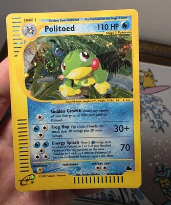 Politoed SWIRL H23/H32 Skyridge 🌊 English Holo Vintage Pokémon Card WOTC - Image 1 of 4