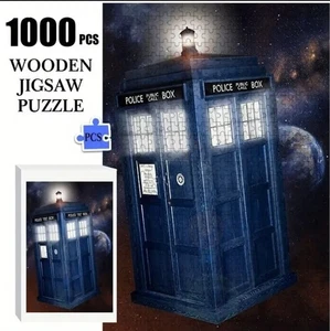 1000 Teile Doctor Who Themenpuzzle - Klassische Figuren & TARDIS Design. - Bild 1 von 4