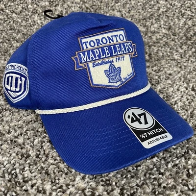 '47 Brand Hitch Toronto Maple Leafs NHL Retro Blue Snapback Hat Cap Adjustable - Image 1 of 4